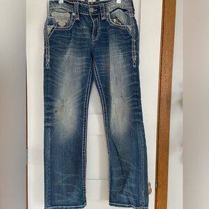 Rock Revival “sea mist” bootcut Jeans, men’s, size 32x32